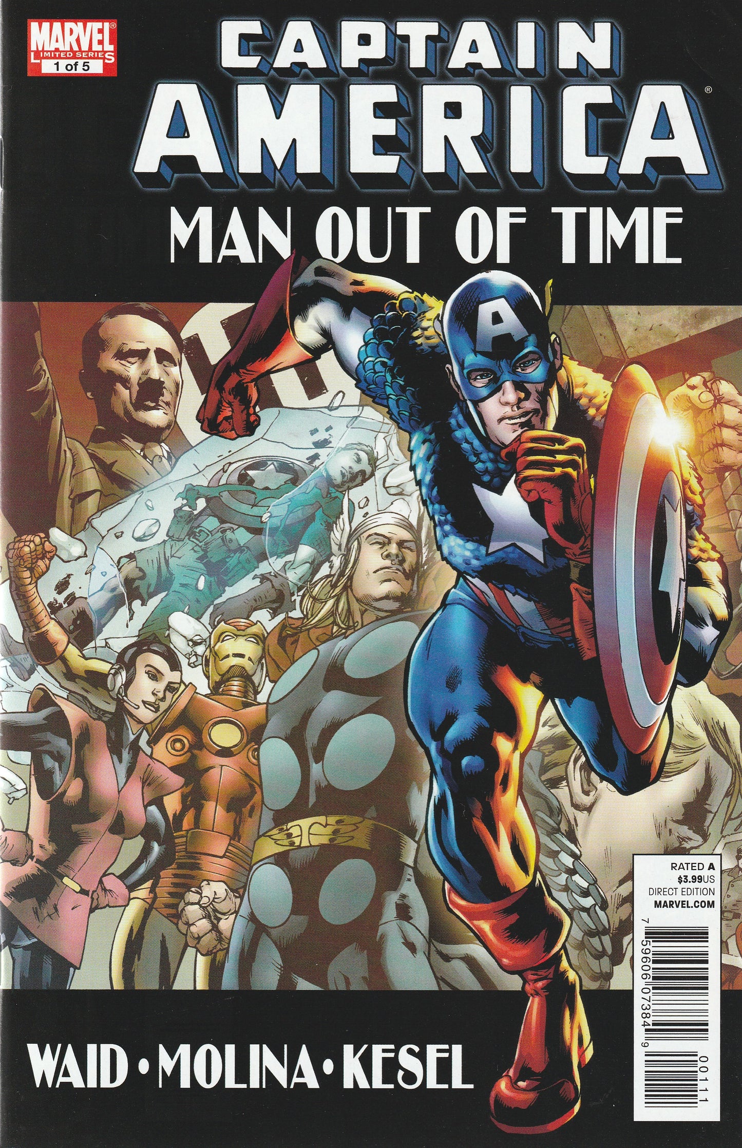 CAPTAIN AMERICA : MAN OUT OF TIME 1-5 || MARVEL COMICS || 2011