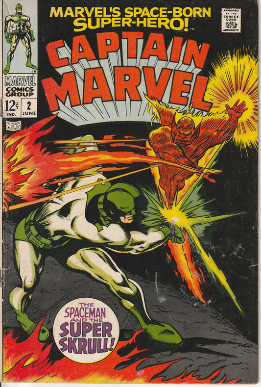 CAPTAIN MARVEL #2 - MARVEL COMICS - JUN 1968 (4.0)
