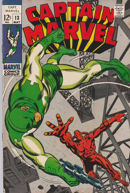 CAPTAIN MARVEL #13 || MARVEL COMICS || MAY 1969 || (7.5-8.0)
