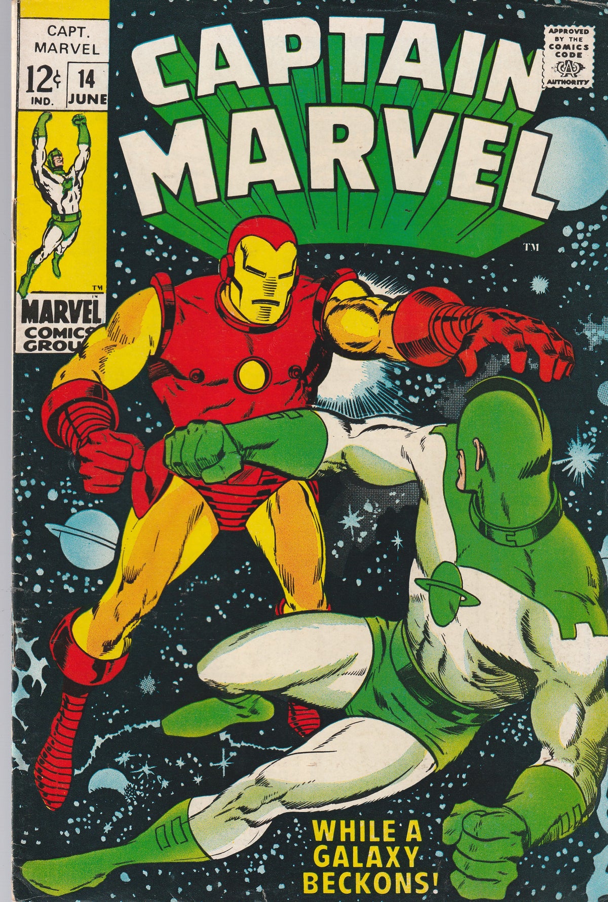 CAPTAIN MARVEL #14 || MARVEL COMICS || JUN 1969 || (6.0-6.5)