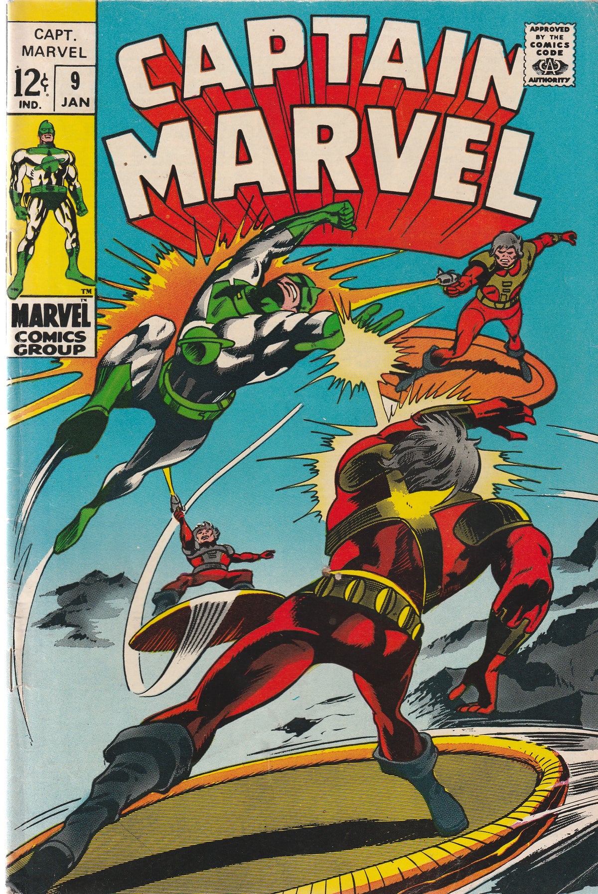 CAPTAIN MARVEL #9 || MARVEL COMICS || JAN 1969 || (5.0-5.5)
