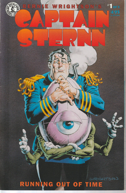 CAPTAIN STERNN : RUNNING OUT OF TIME 1-5 * KITCHEN SINK COMIX - 1993