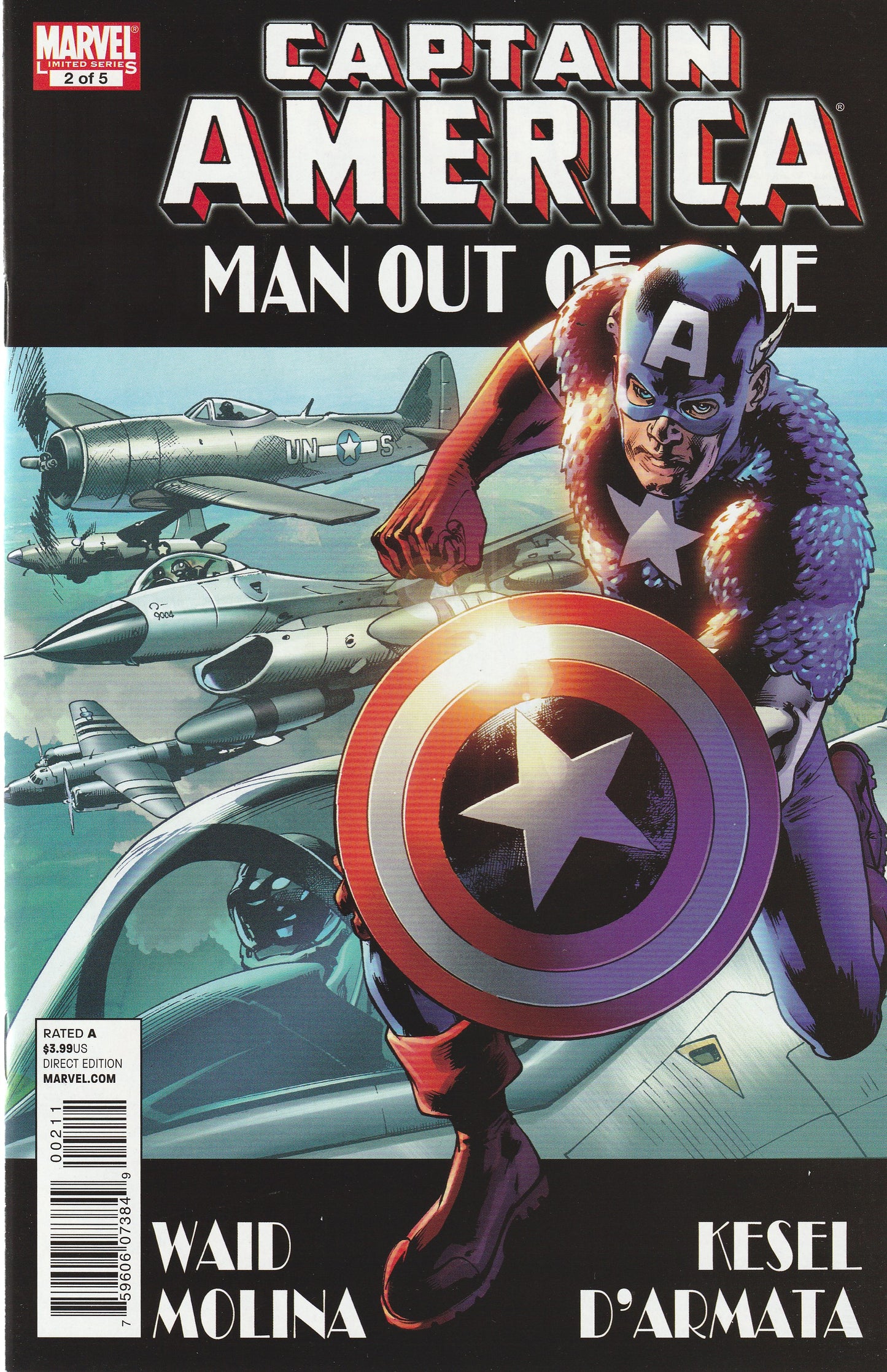 CAPTAIN AMERICA : MAN OUT OF TIME 1-5 || MARVEL COMICS || 2011
