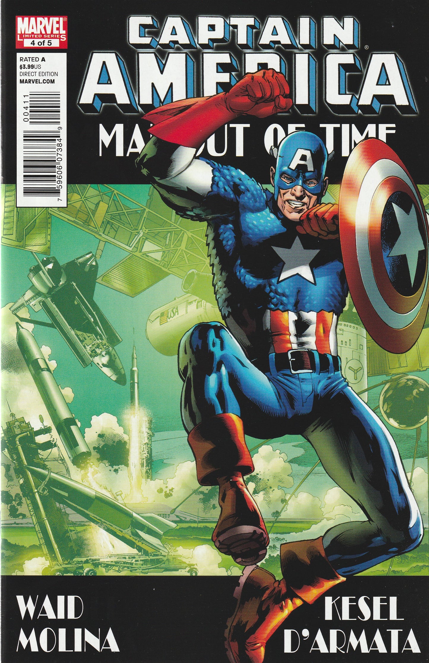 CAPTAIN AMERICA : MAN OUT OF TIME 1-5 || MARVEL COMICS || 2011