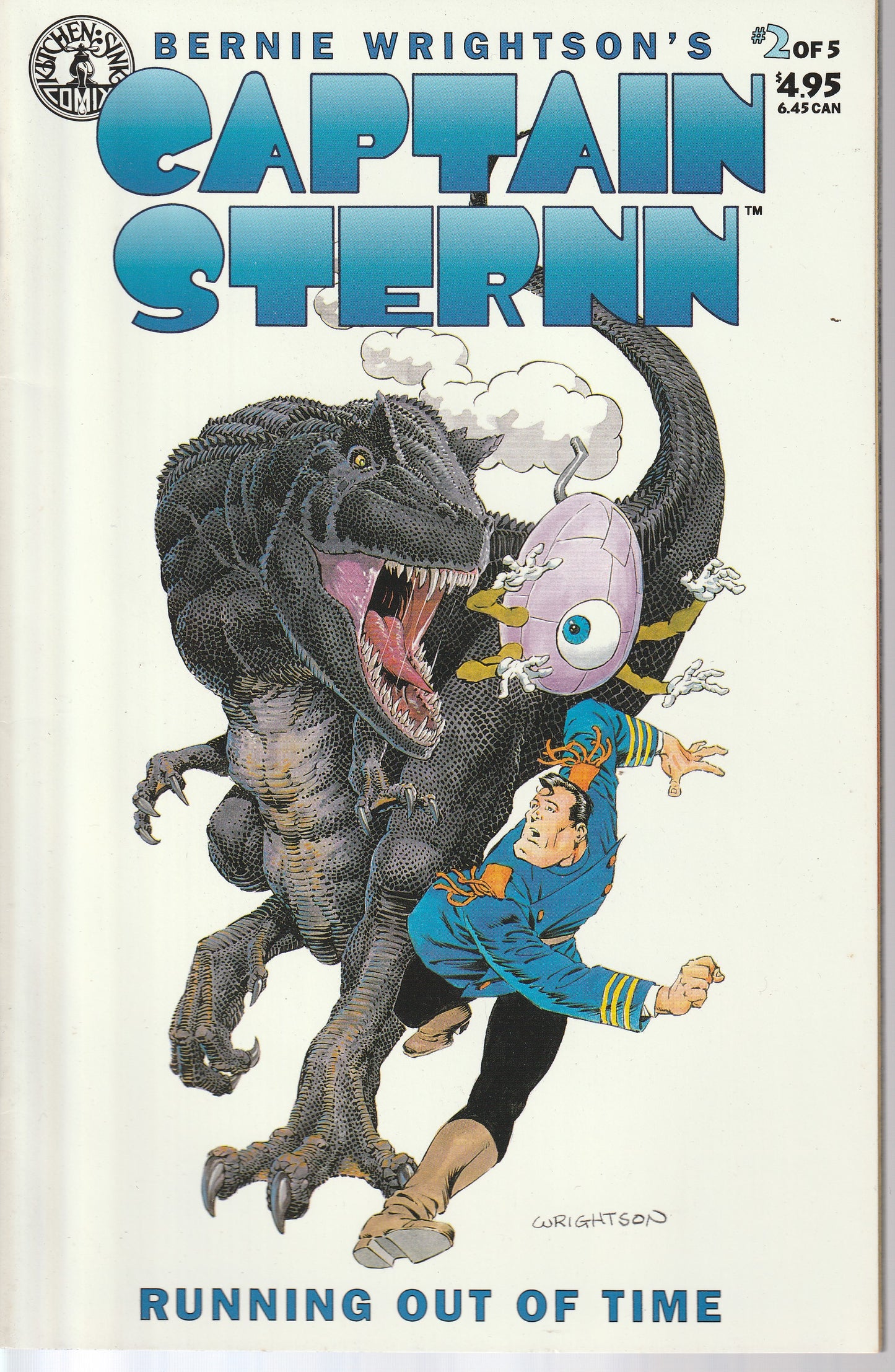 CAPTAIN STERNN : RUNNING OUT OF TIME 1-5 * KITCHEN SINK COMIX - 1993
