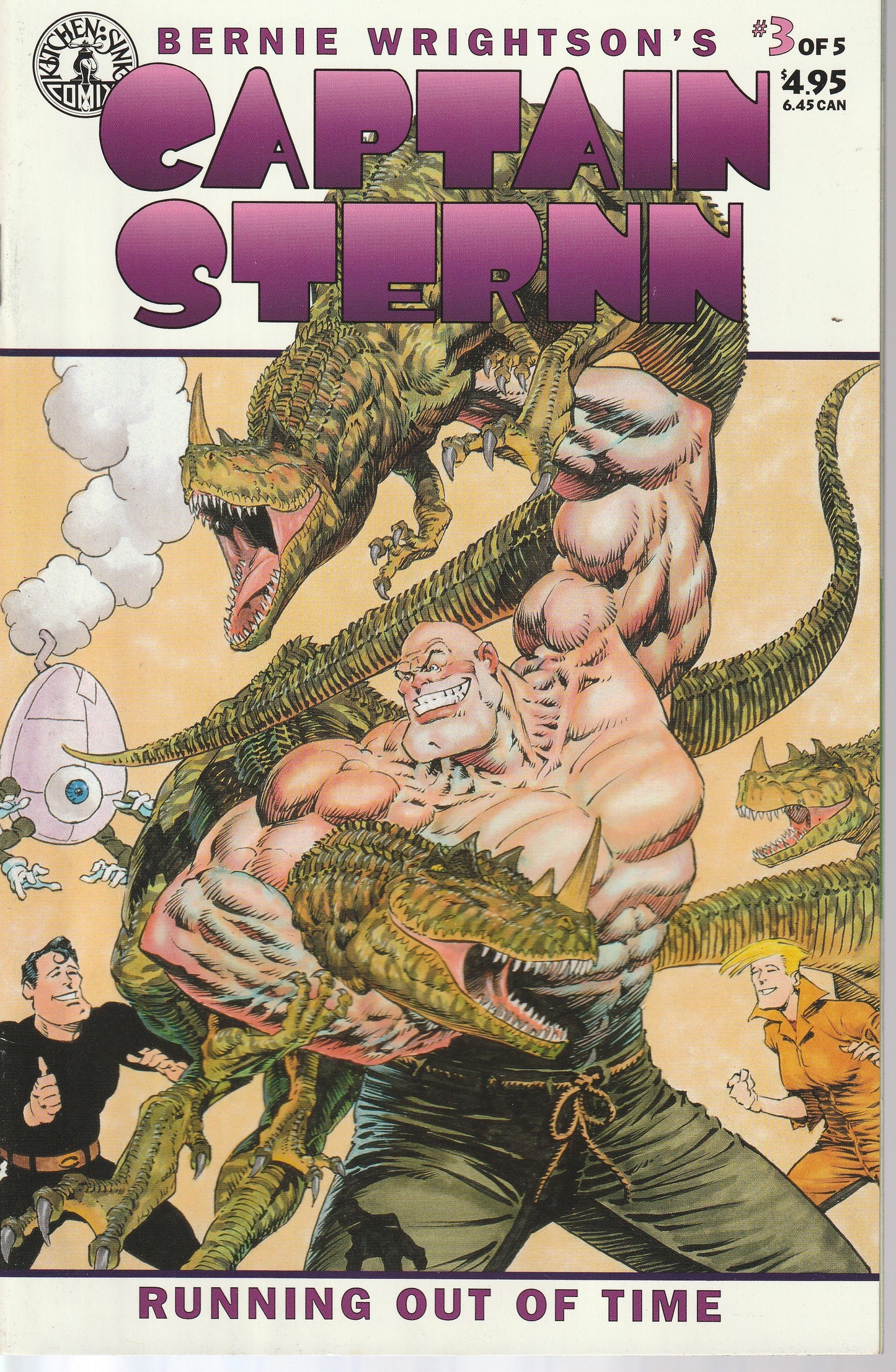 CAPTAIN STERNN : RUNNING OUT OF TIME 1-5 * KITCHEN SINK COMIX - 1993