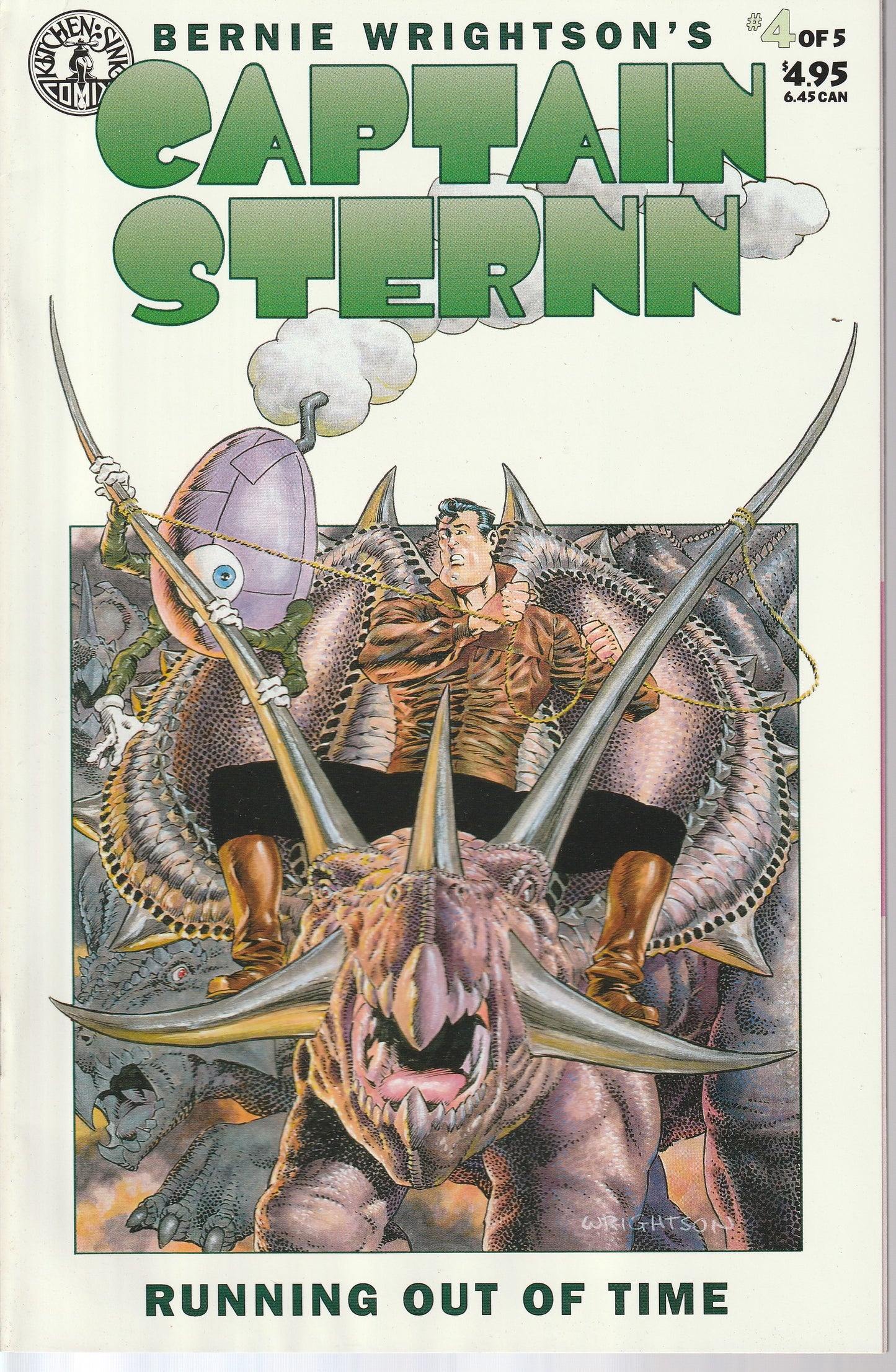 CAPTAIN STERNN : RUNNING OUT OF TIME 1-5 * KITCHEN SINK COMIX - 1993