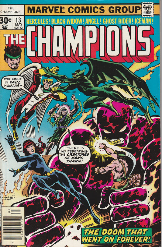 CHAMPIONS #13 - MARVEL COMICS - MAY 1977 (7.0-7.5)