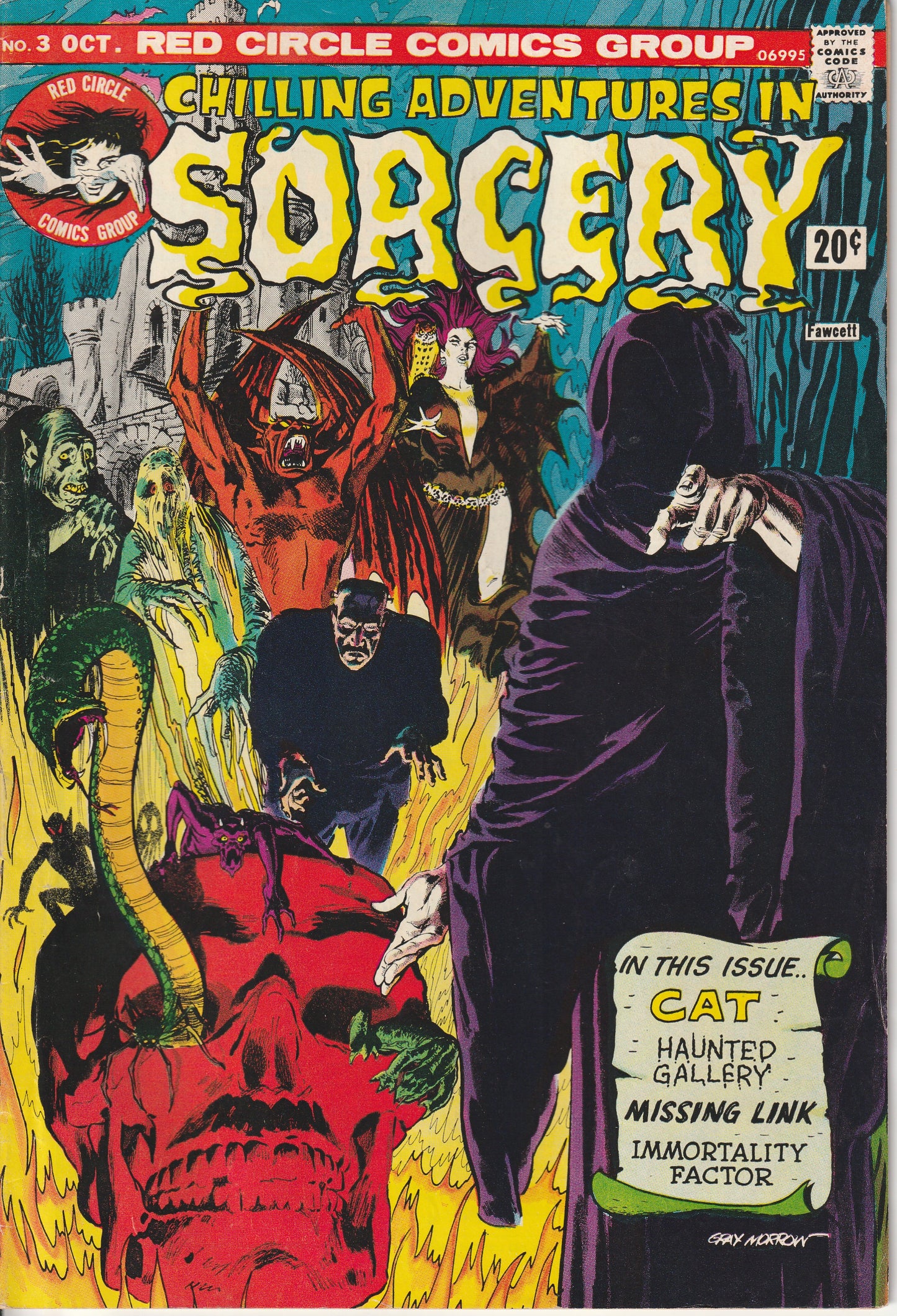 CHILLING ADVENTURES IN SORCERY #3 - RED CIRCLE (ARCHIE) - OCT 1973 (6.0-6.5)