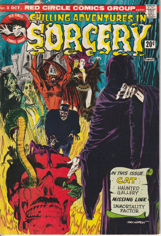 CHILLING ADVENTURES IN SORCERY #3 - RED CIRCLE (ARCHIE) - OCT 1973 (6.0-6.5)