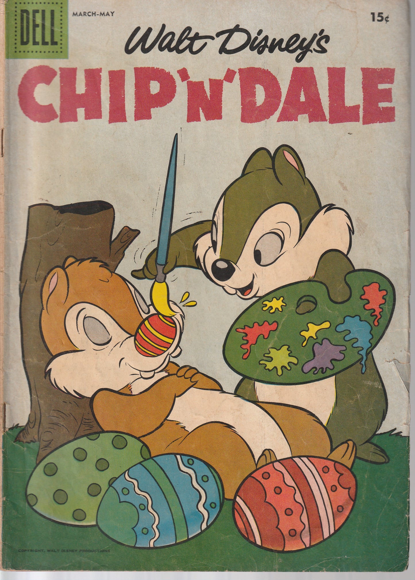 CHIP N DALE #9 - DELL COMICS - 4.0