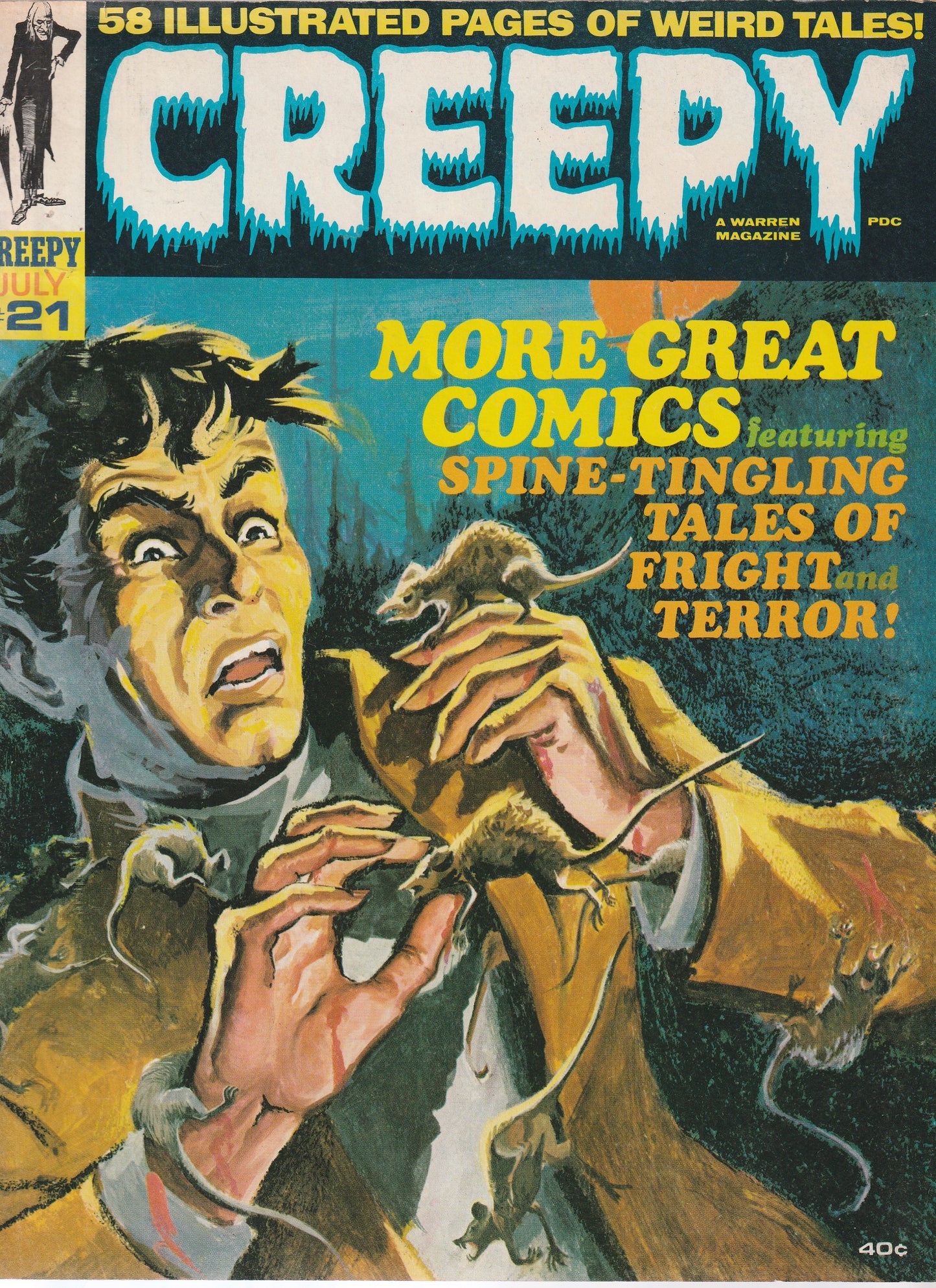 CREEPY #21 || A WARREN MAGAZINE || JUL 1968 || (6.0-6.5)