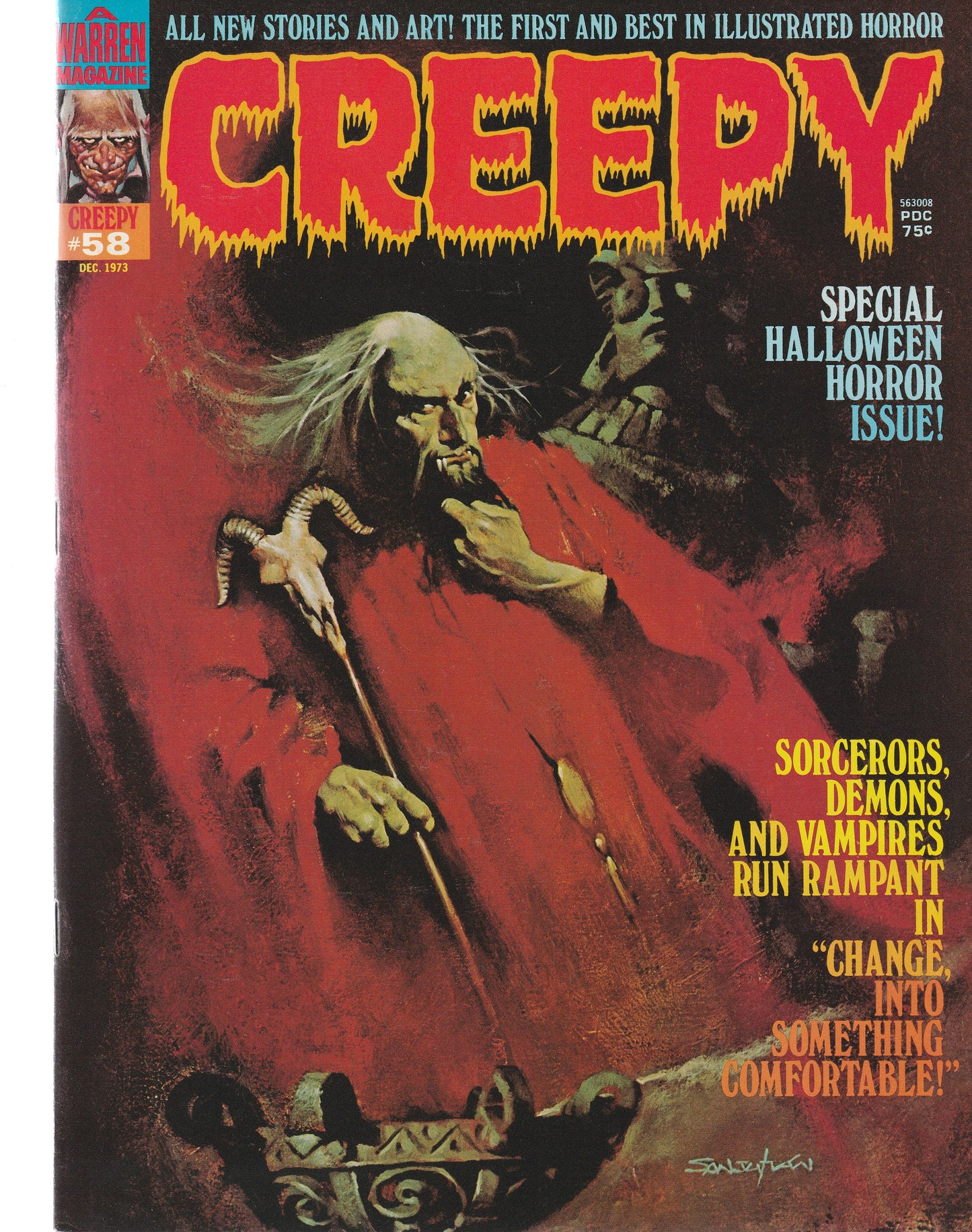 CREEPY #58 || A WARREN MAGAZINE || DEC 1973 || (8.5-9.0)
