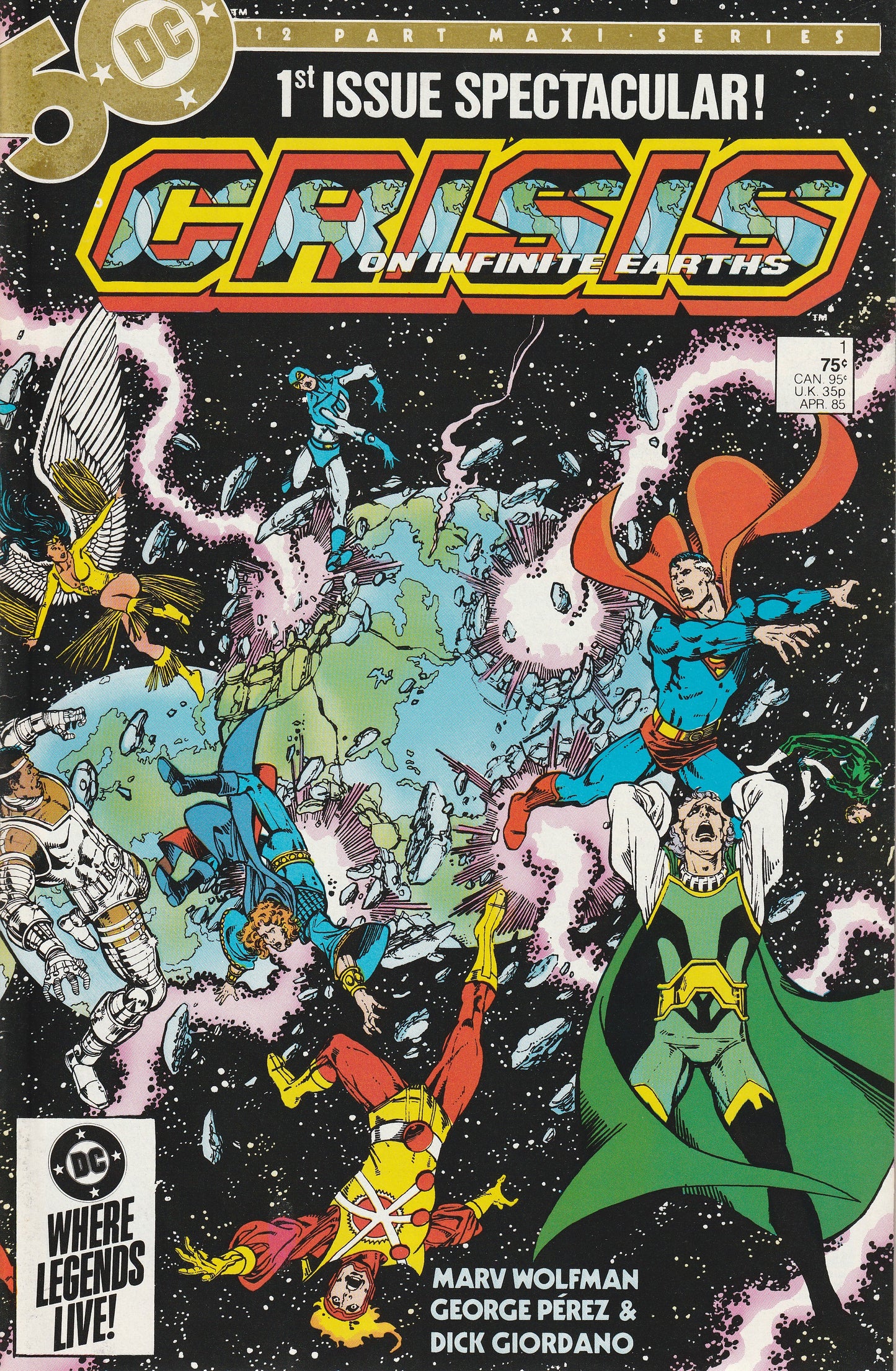 CRISIS ON INFINITE EARTHS 1-12 * COMPLETE SET