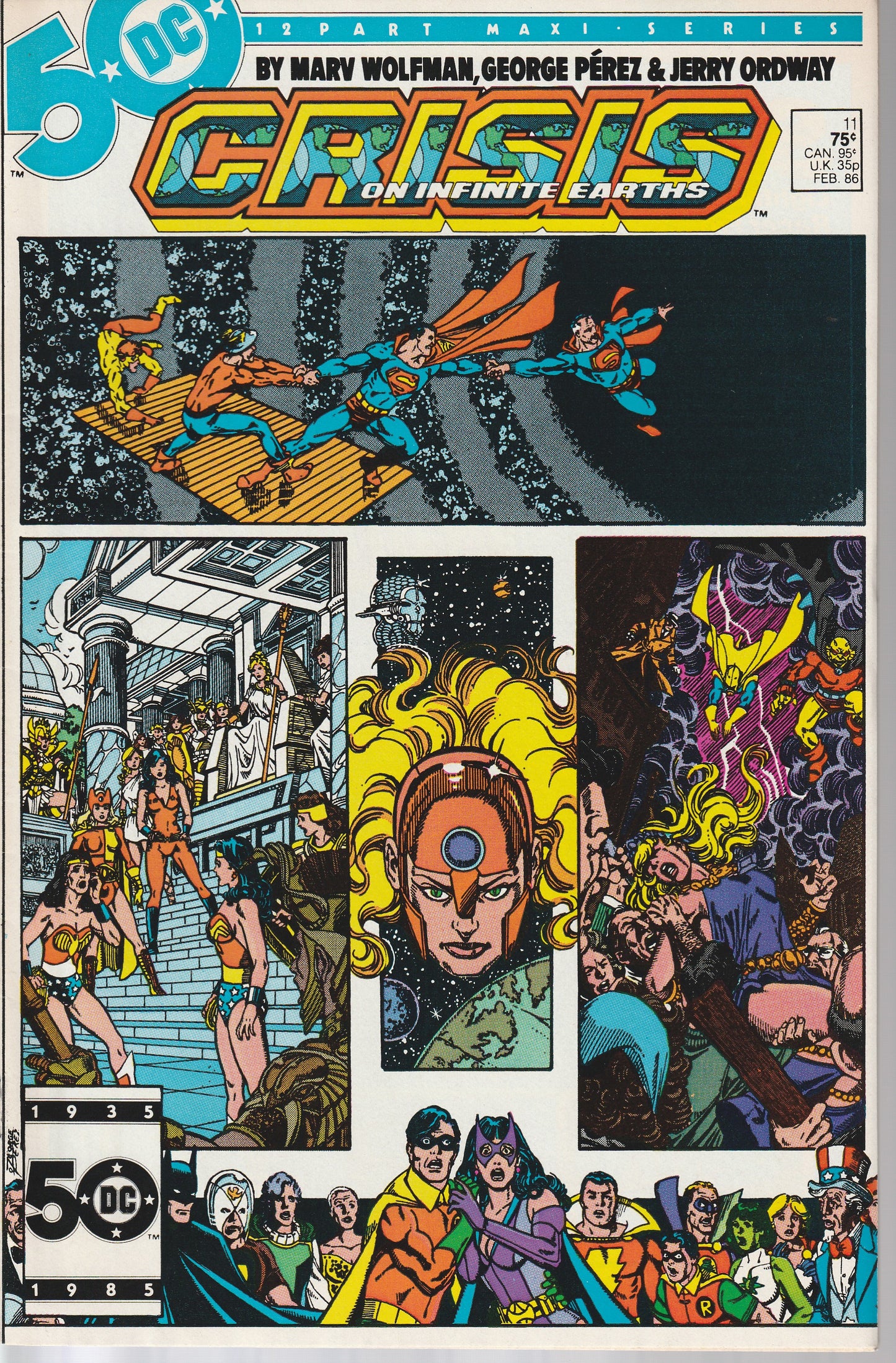 CRISIS ON INFINITE EARTHS #11 - DC COMICS - OCT 8 1985 (9.6)