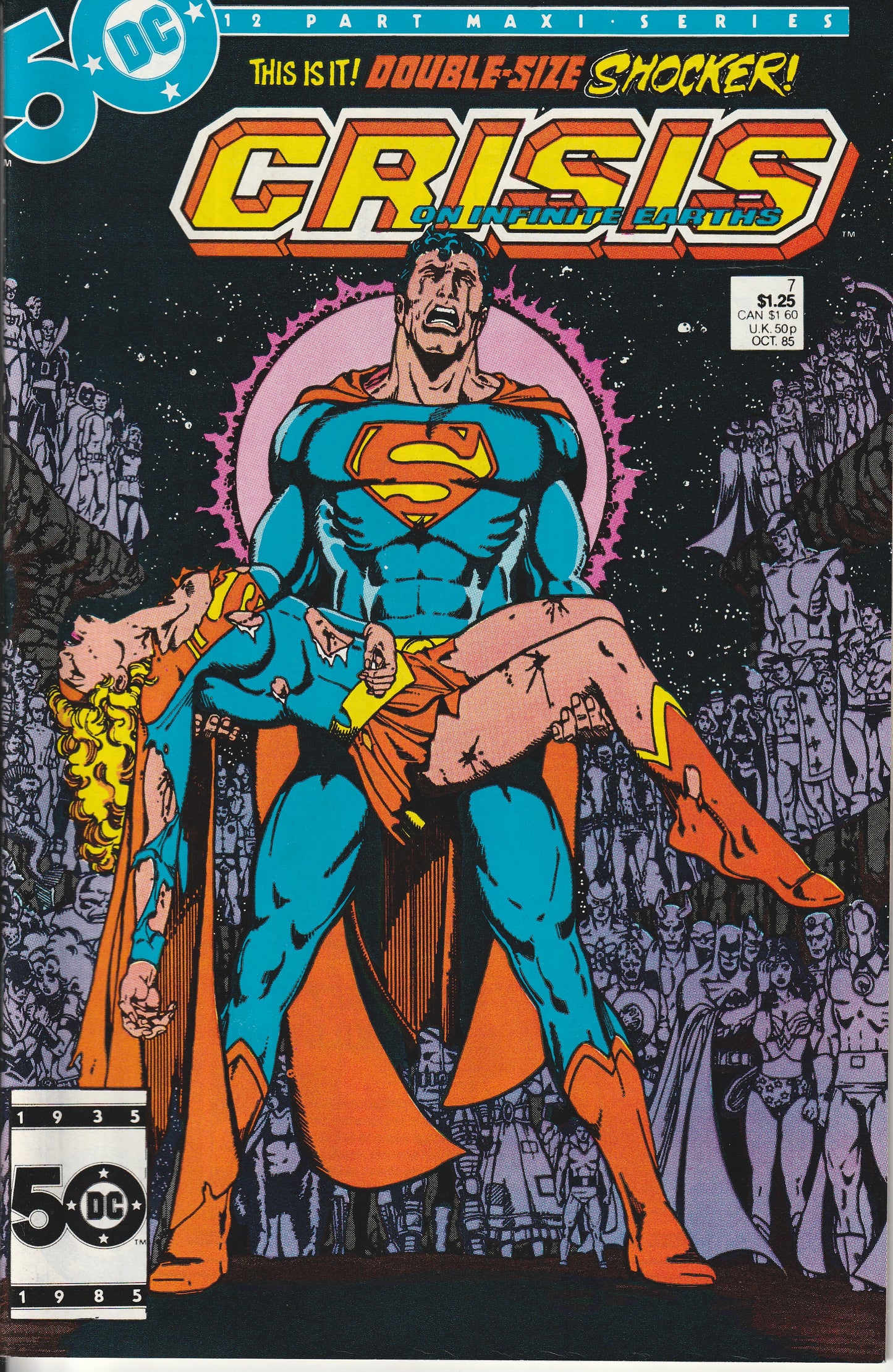 CRISIS ON INFINITE EARTHS #7 - DC COMICS - OCT 1986 (NM)