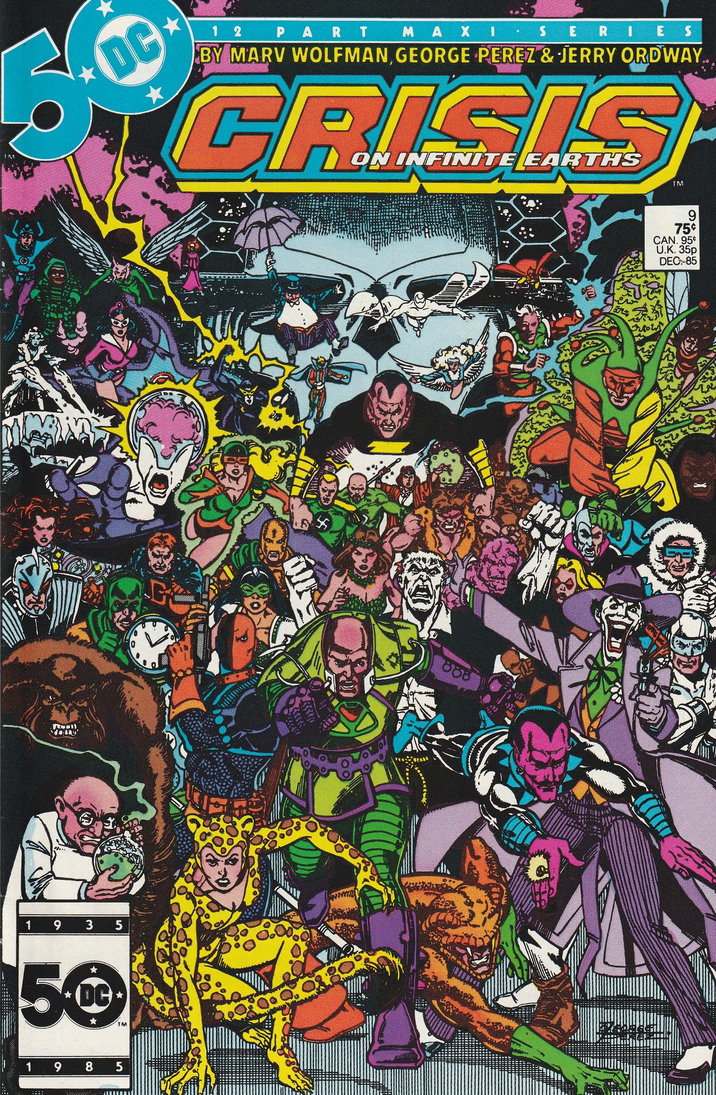 CRISIS ON INFINITE EARTHS 1-12 * COMPLETE SET