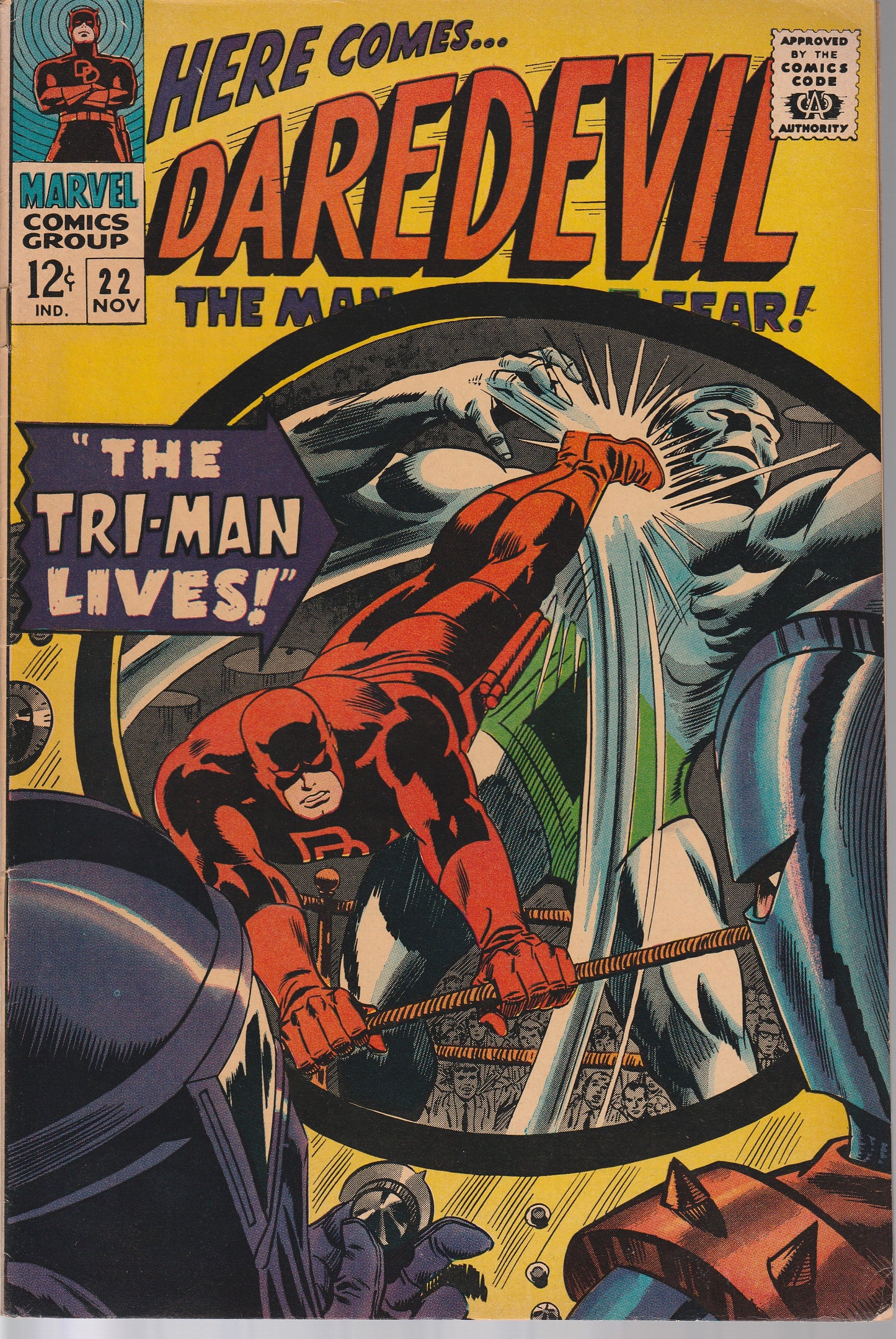 DAREDEVIL #22 - MARVEL COMICS - NOV 1966 (7.0-7.5)