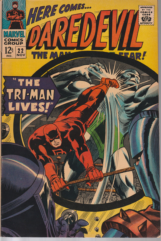 DAREDEVIL #22 - MARVEL COMICS - NOV 1966 (7.0-7.5)