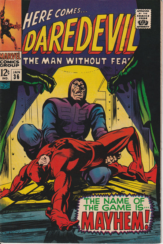 DAREDEVIL #36 - MARVEL COMICS - JAN 1968 (7.5-8.0)