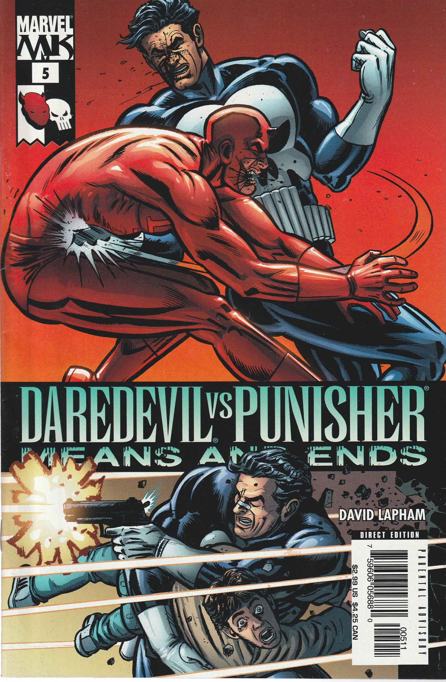 DAREDEVIL VS PUNISHER 1-6 * MARVEL COMICS - SEP 2005