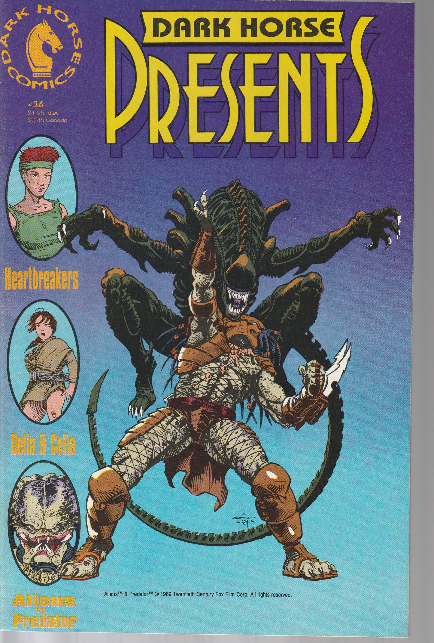 DARK HORSE PRESENTS #36 - DARK HORSE COMICS - FEB 1990 (8.5)