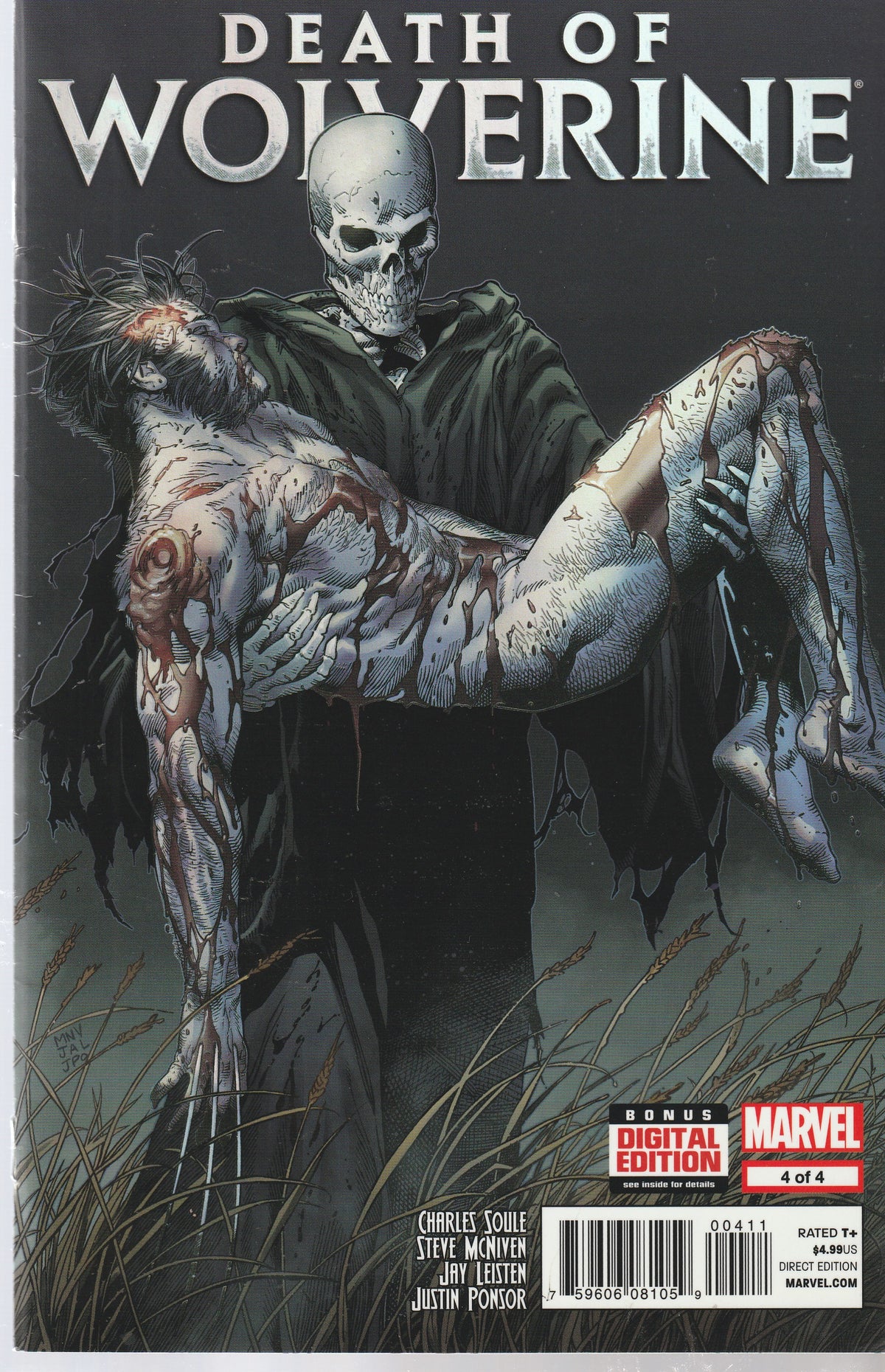 DEATH OF WOLVERINE 1-4 + GAME STOP POWER UP VARIANT || MARVEL || 2014