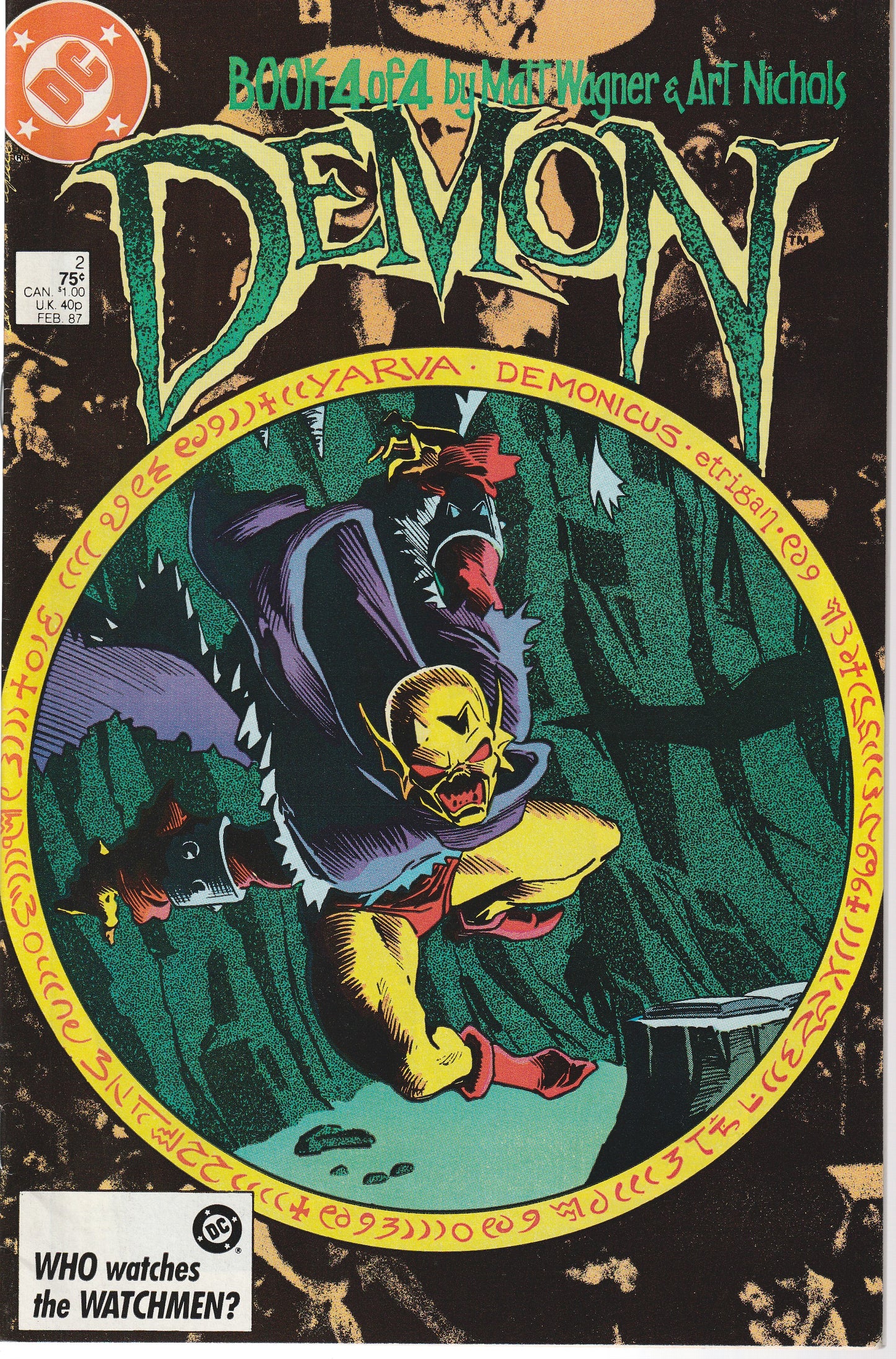DEMON 1-4 * DC COMICS - SEP 9 1986