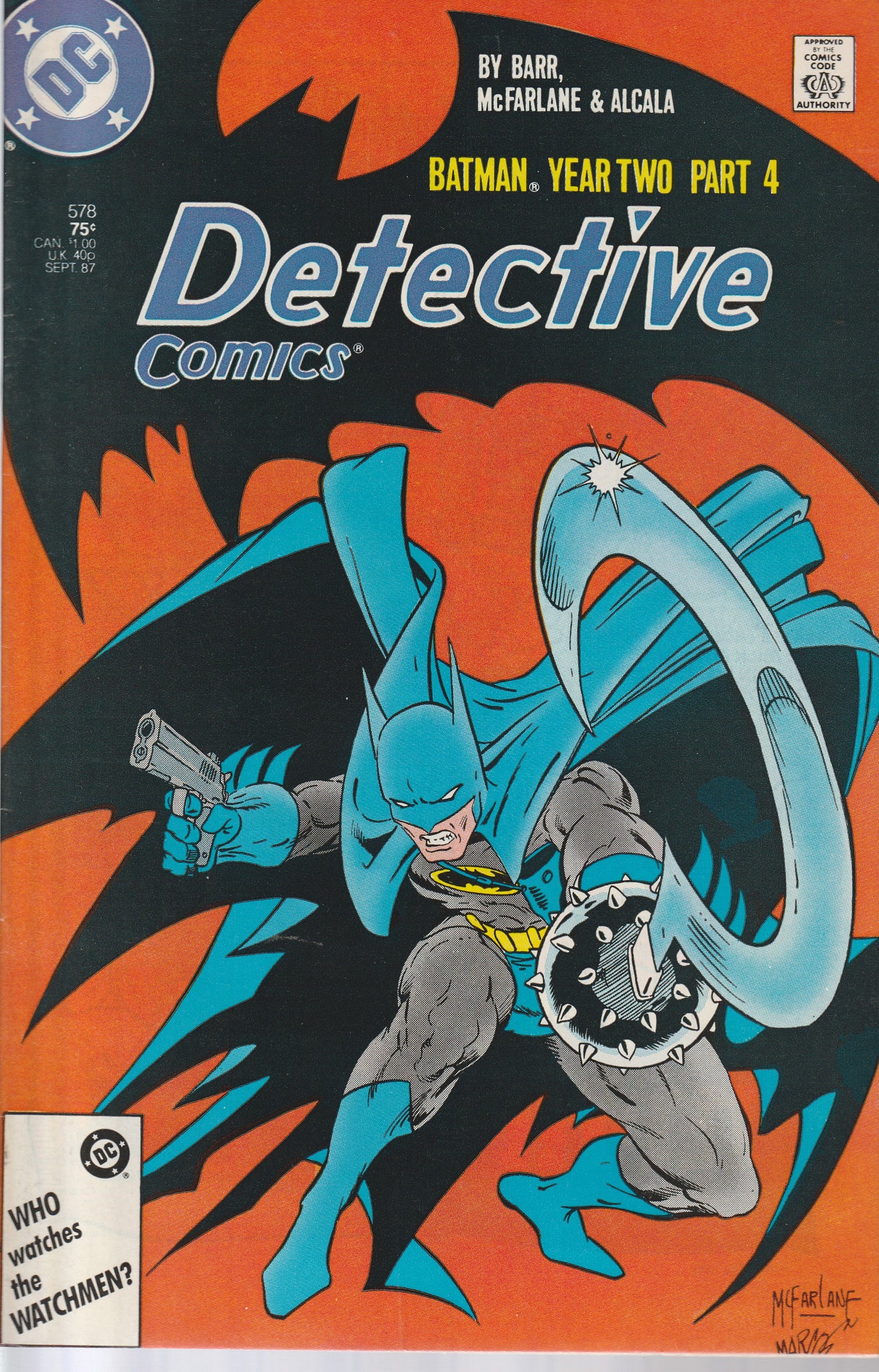 DETECTIVE COMICS #578 - DC COMICS - JUN 1987 (8.0)