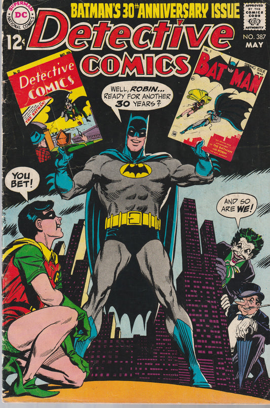 DETECTIVE COMICS #387 || DC COMICS || MAY 1969 || (3.0-3.5)