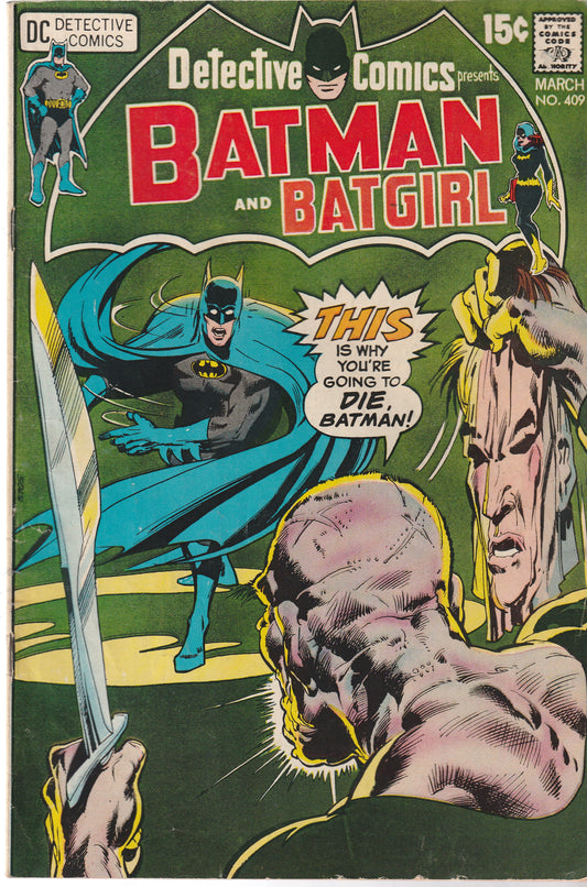 DETECTIVE COMICS #409 || DC COMICS || MAR 1971 || (4.5-5.0)