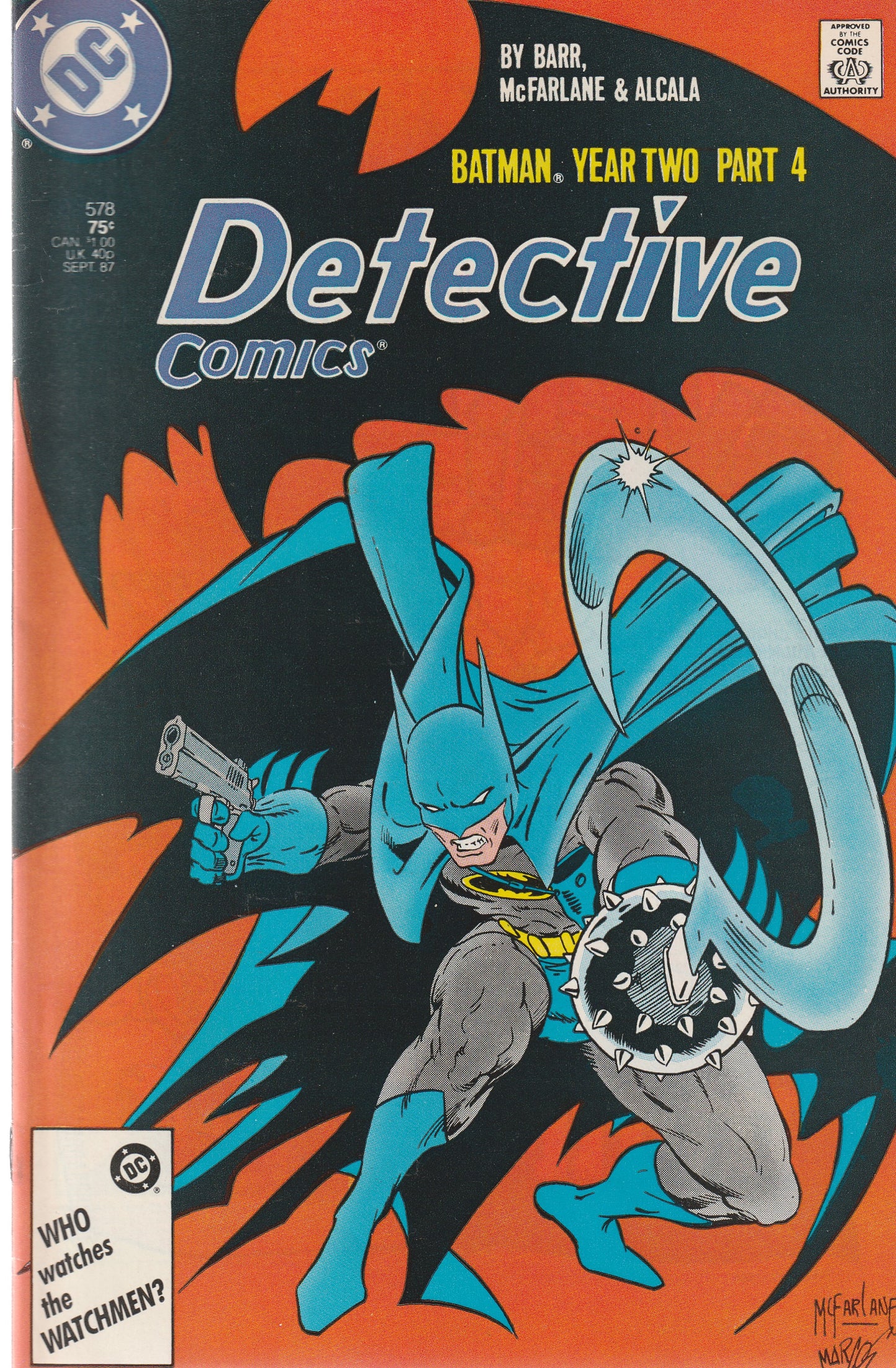 DETECTIVE COMICS #578 || DC COMICS || SEP 1987 || (8.0-8.5)
