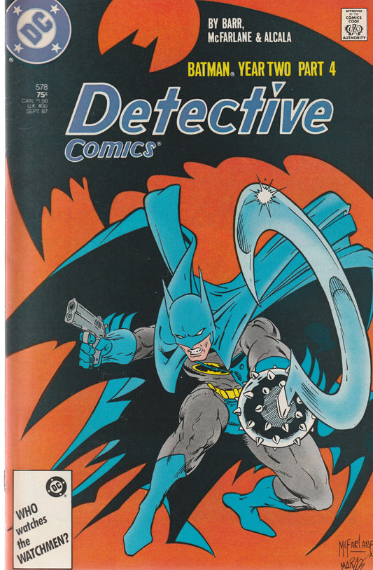 DETECTIVE COMICS #578 || DC COMICS || SEP 1987 || (8.0-8.5)