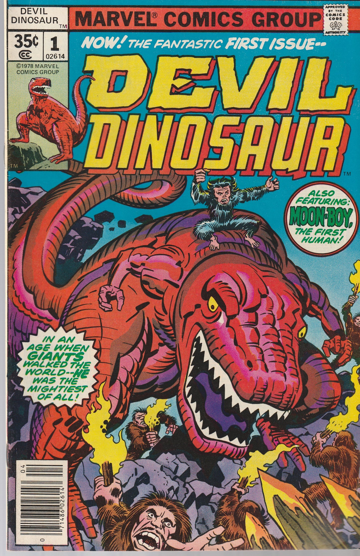 DEVIL DINOSAUR #1 - MARVEL COMICS - APR 1978 (7.0-7.5)