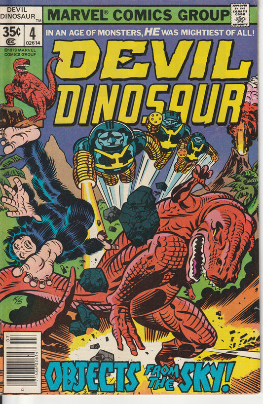 DEVIL DINOSAUR #4 - MARVEL COMICS - JUL 1978 (7.0)