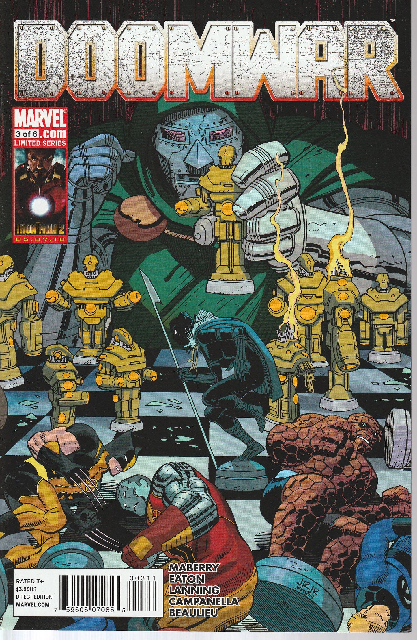 DOOMWAR 1-6 * MARVEL COMICS - 2010 * COMPLETE SET