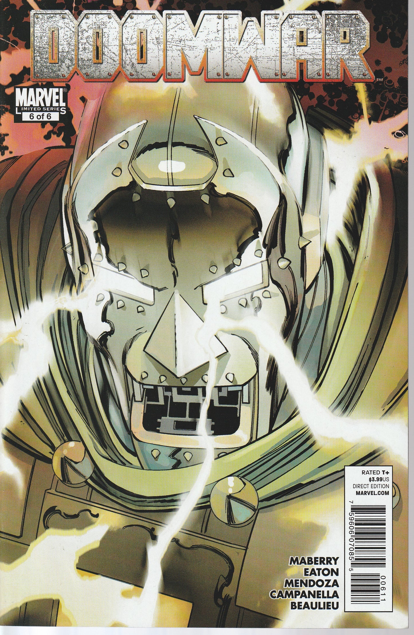 DOOMWAR 1-6 * MARVEL COMICS - 2010 * COMPLETE SET