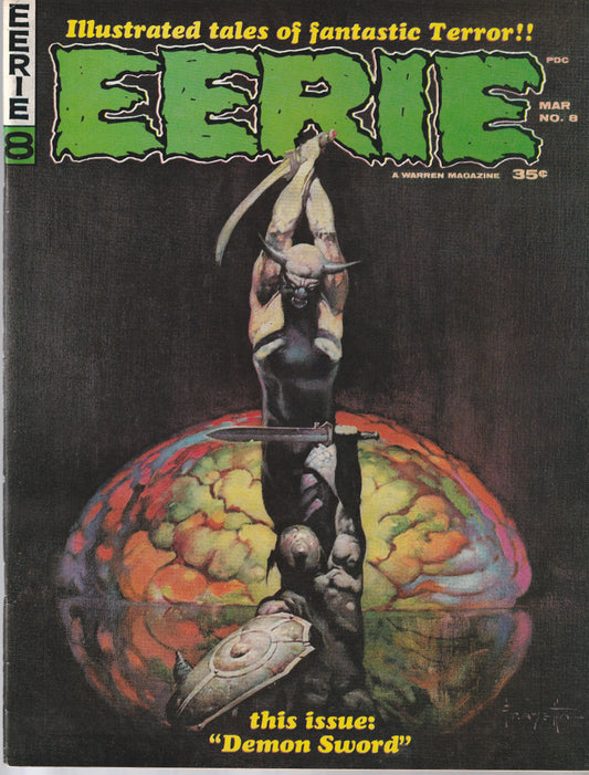 EERIE #8 || WARREN MAGAZINES || MAR 1967 || (7.0-7.5) || FRAZETTA COVER