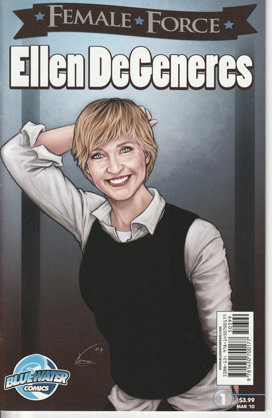FEMALE FORCE : ELLEN DeGENERES - BLUEWATER COMICS - MAR 2010