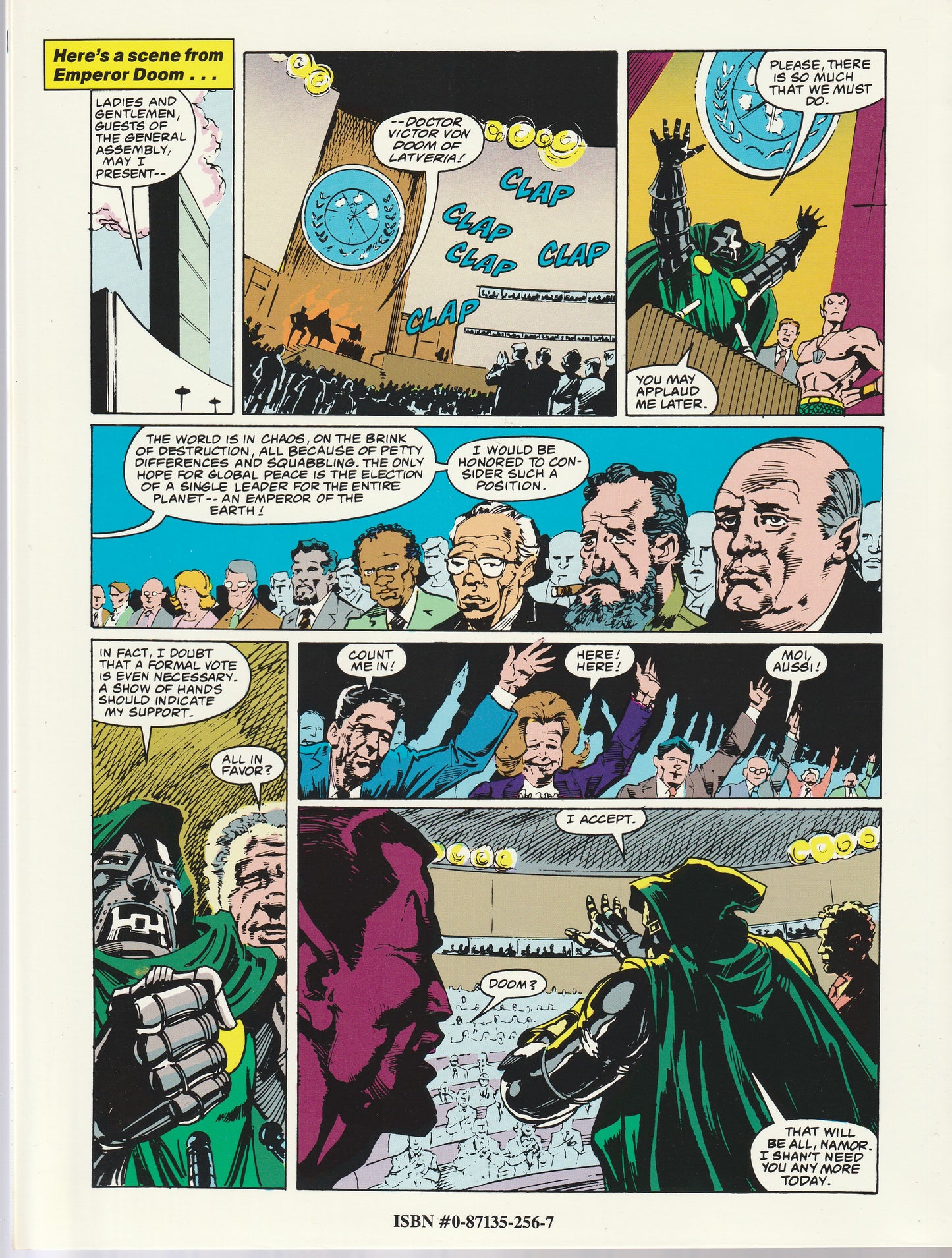 MARVEL GRAPHIC NOVEL #27 || EMPEROR DOOM || MARVEL COMICS || JAN 1987