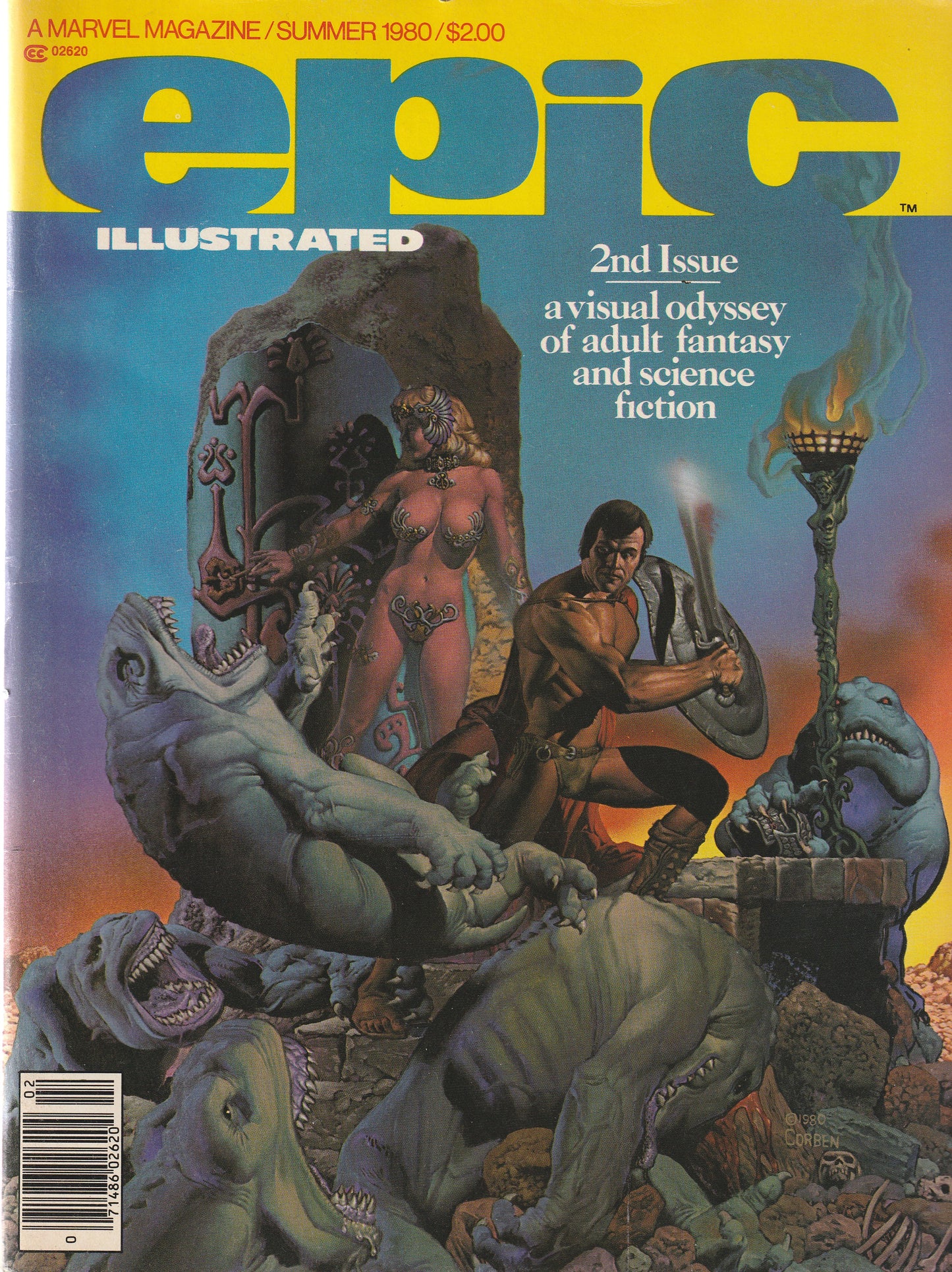EPIC ILLUSTRATED #2 || MARVEL COMICS || SUMMER 1980 || (7.0)