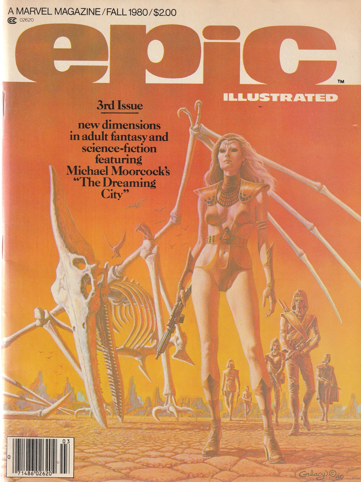 EPIC ILLUSTRATED #3 || MARVEL COMICS || FALL 1980 || (7.0)