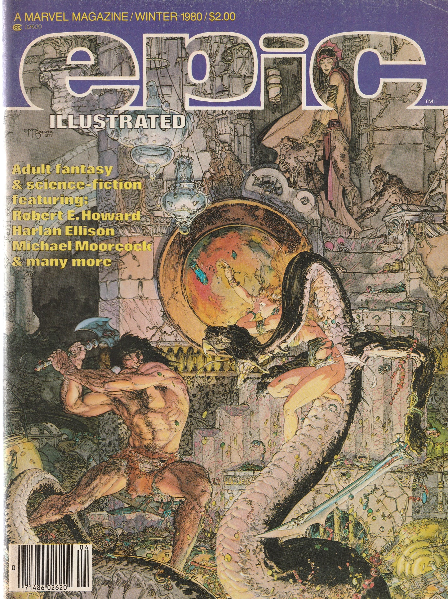 EPIC ILLUSTRATED #4 || MARVEL COMICS || WINTER 1980 || (7.0)