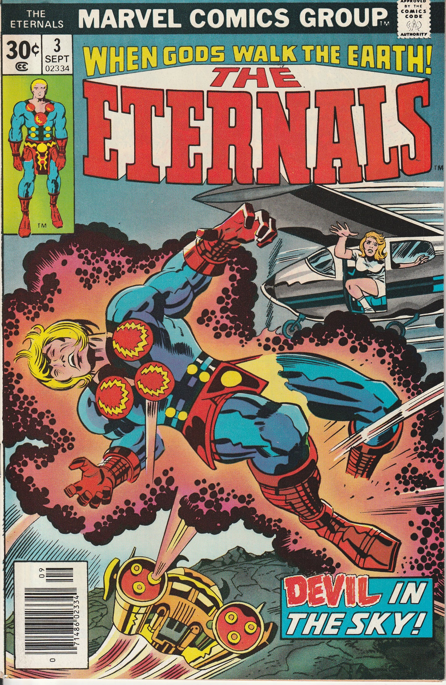 ETERNALS #3 - MARVEL COMICS - JUN 8 1976 (9.2)