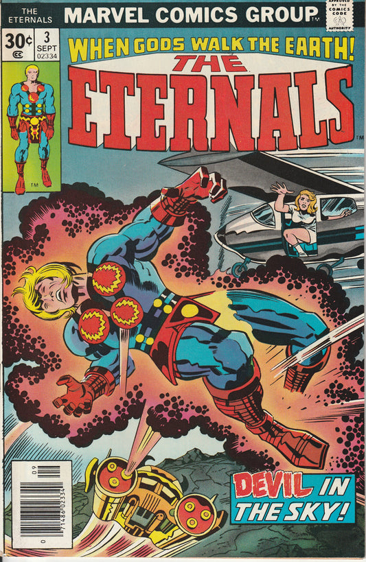 ETERNALS #3 - MARVEL COMICS - JUN 8 1976 (9.2)