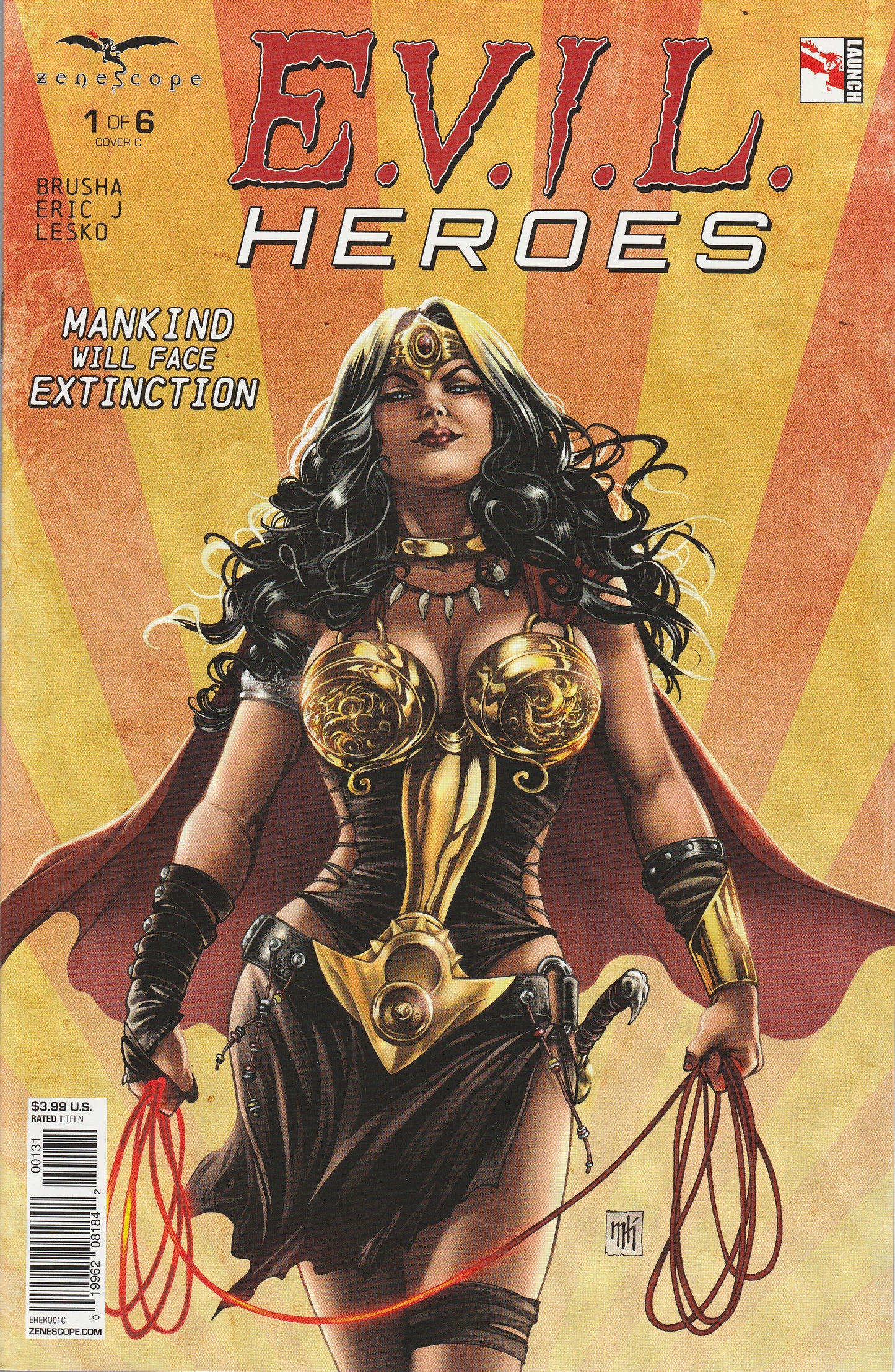 E.V.I.L. HEROES COMIC LOT - ZENESCOPE 2016