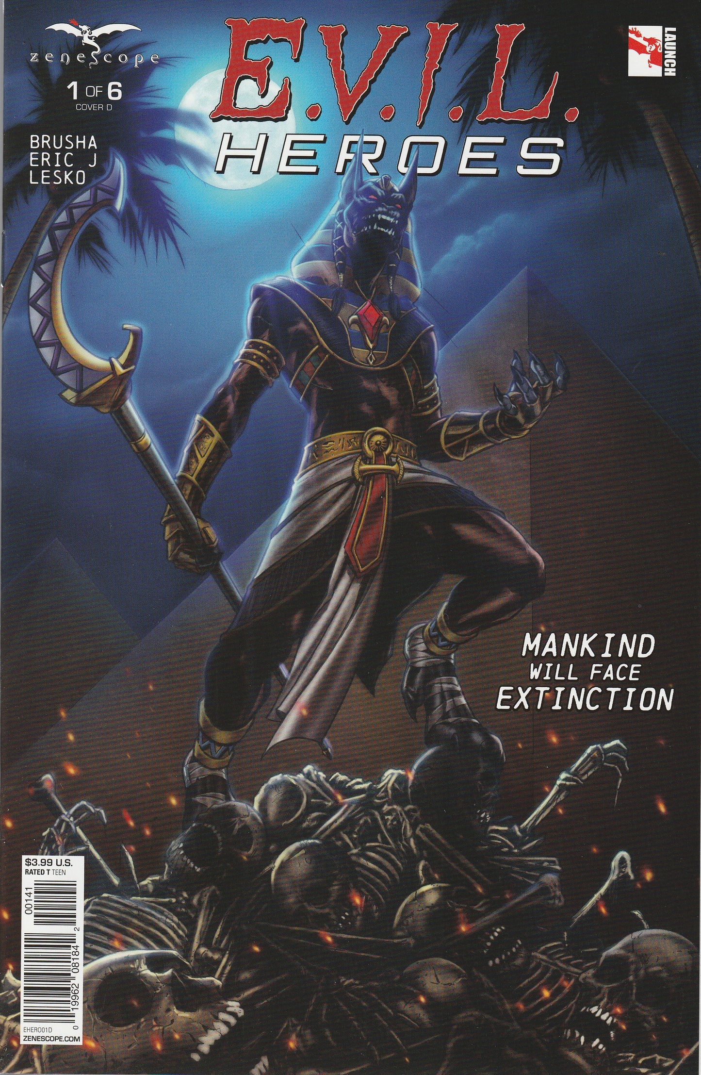 E.V.I.L. HEROES COMIC LOT - ZENESCOPE 2016