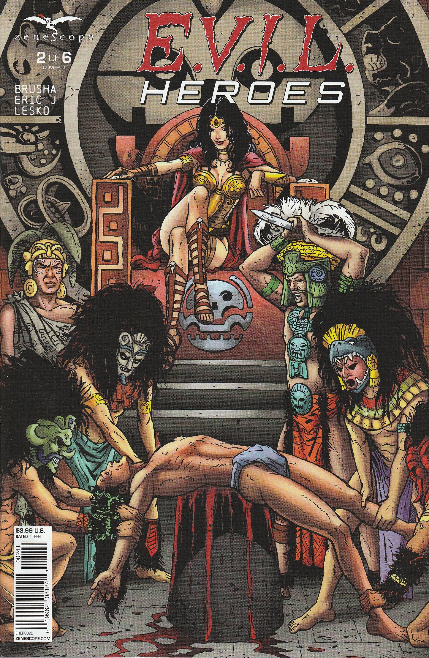 E.V.I.L. HEROES COMIC LOT - ZENESCOPE 2016