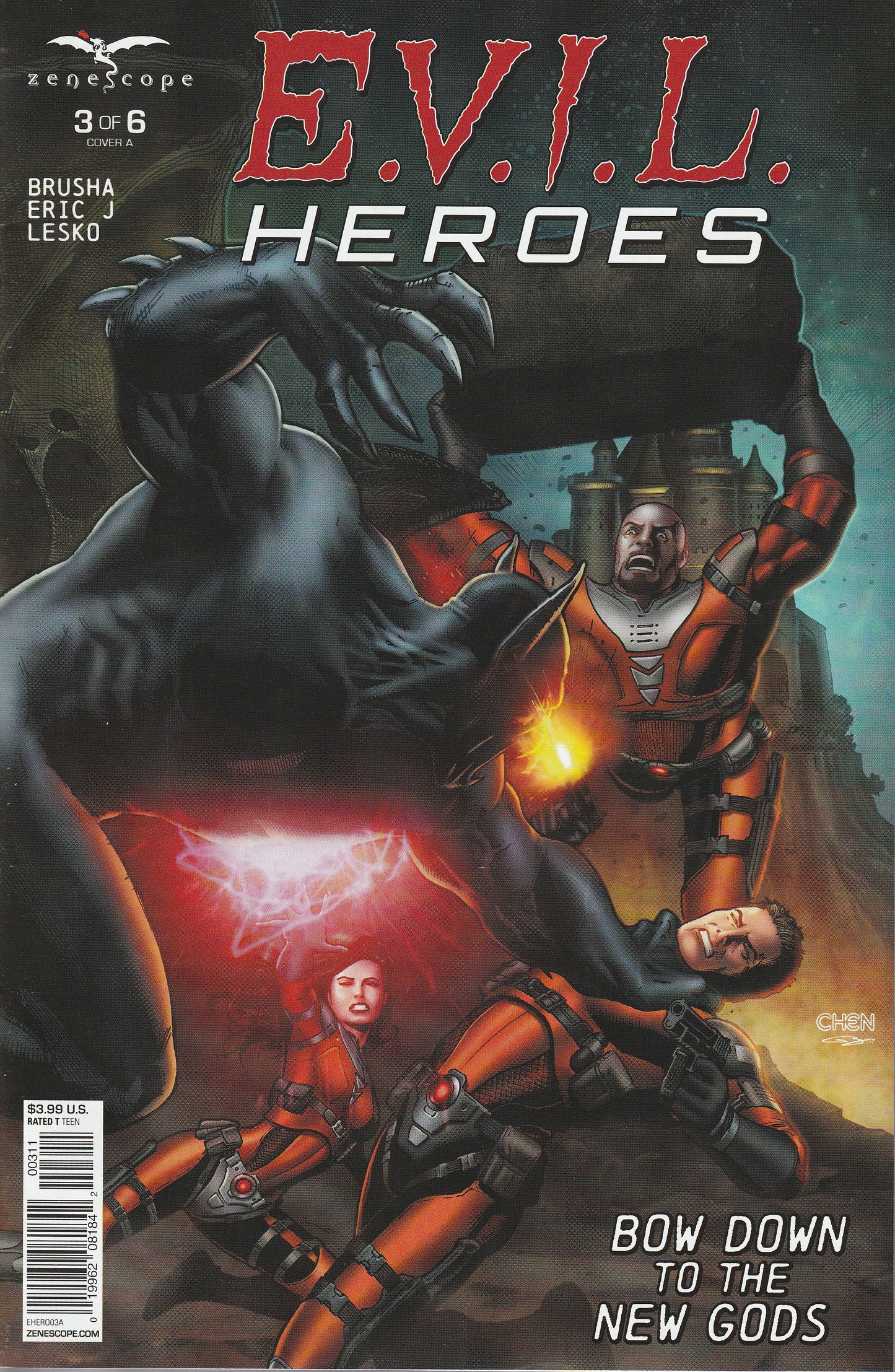 E.V.I.L. HEROES COMIC LOT - ZENESCOPE 2016