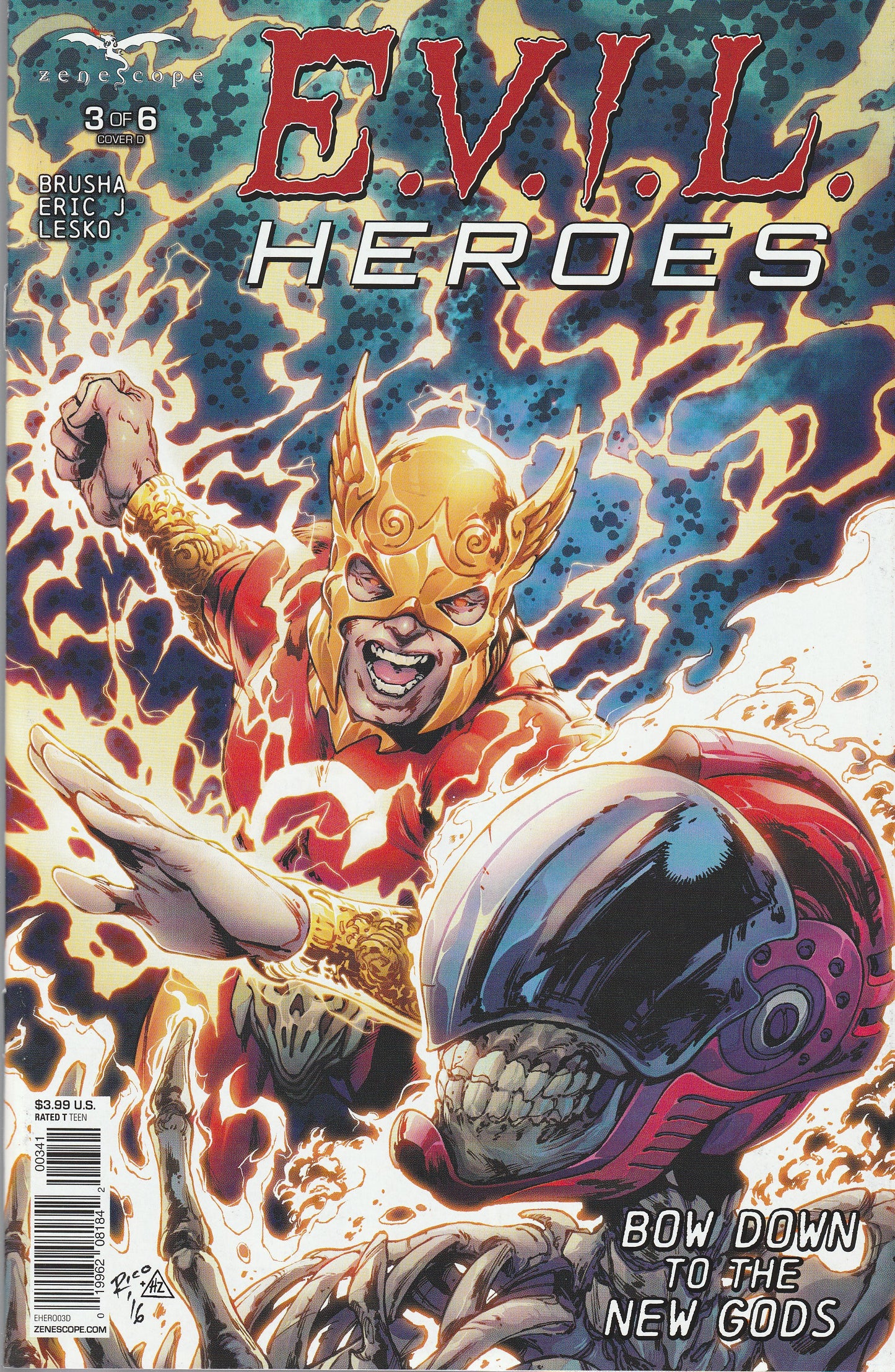 E.V.I.L. HEROES COMIC LOT - ZENESCOPE 2016